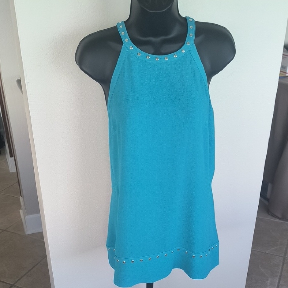 Michael Kors Teal Studded Top